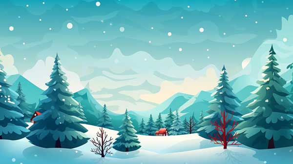 AI Generated holiday background image for Microsoft Teams video meetings