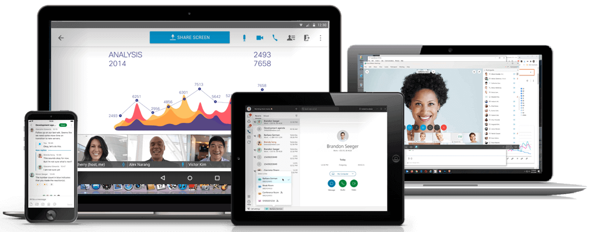 UCaaS with Webex on multiple devices