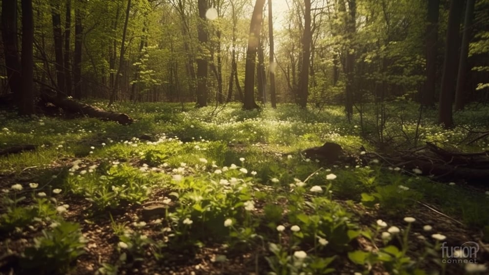 AI-generated Nature Background for Microsoft Teams