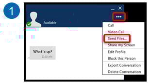 screenshot of using files with UCaaS