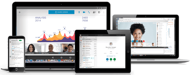 Cisco Webex can be used on multiple devices