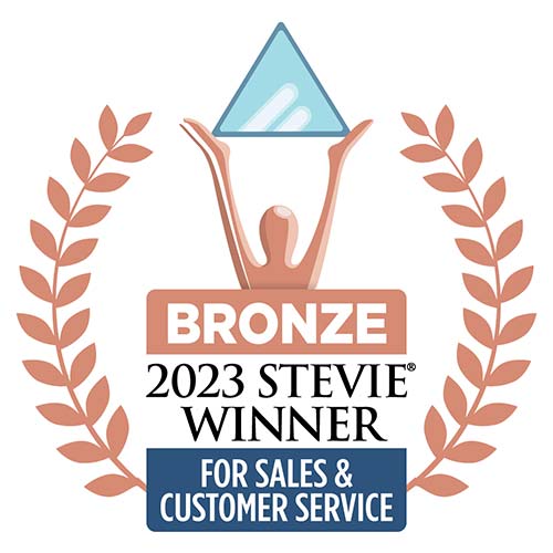Bronze Stevie Winner for Customer and Sales
