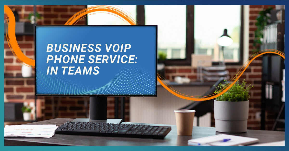 AI generated image for the business voip phone service in teams blog post