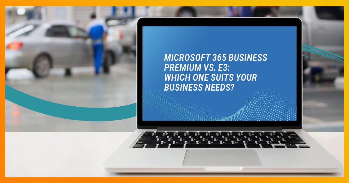AI generated image for the microsoft 365 business premium vs. e3 blog post