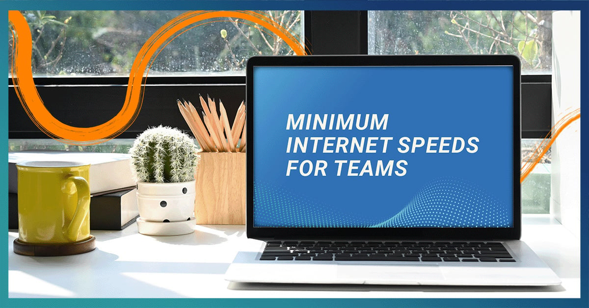 AI generated image for minimum internet speed for Teams blog post