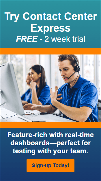 Try Contact Center Express FREE - 2 week trial