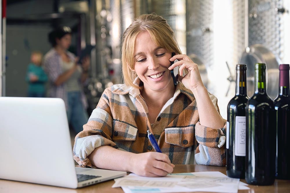 woman-working-winery