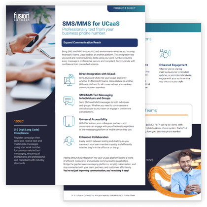 SMS/MMS for UCaaS