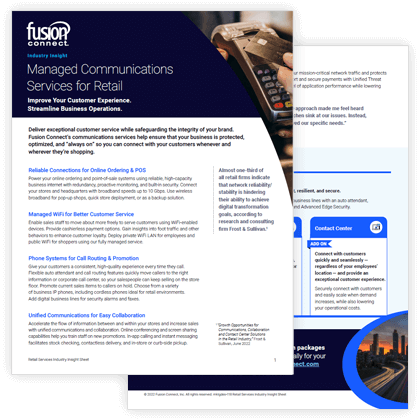 Managed Communications Services for Retail